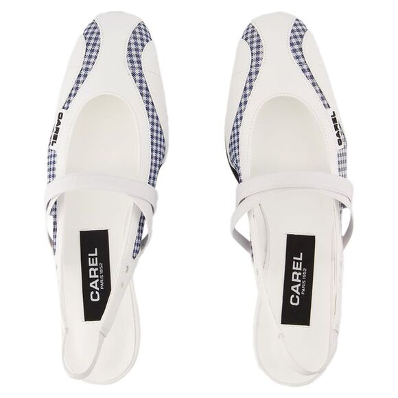 Sling Back Peachy - Carel - Leather - White - Picture 4 of 4